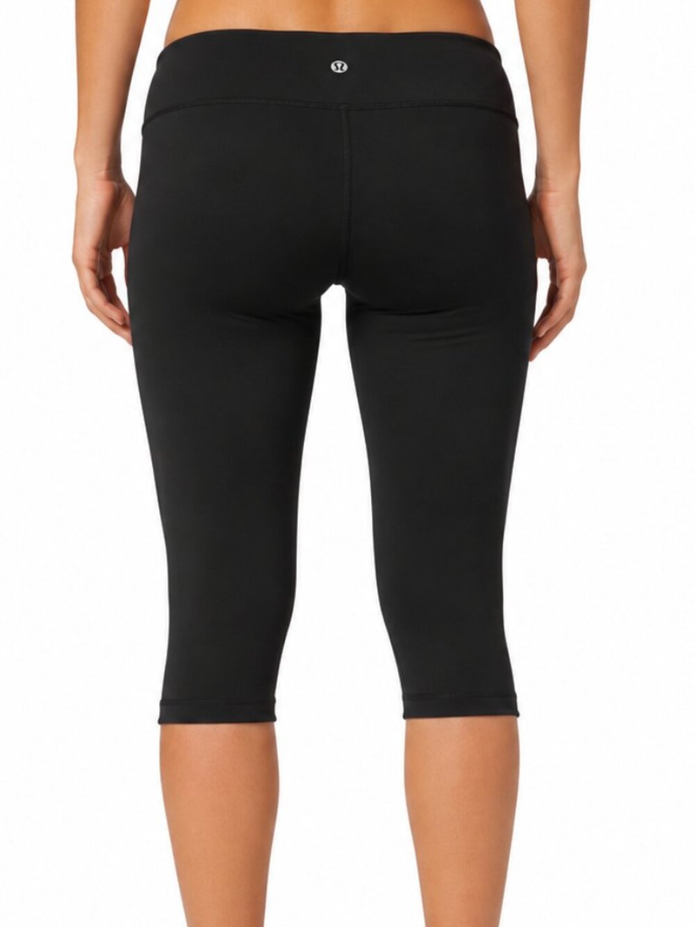 Lululemon Wunder Under Crop Leggings Black Size 4 Second-Skin Yoga